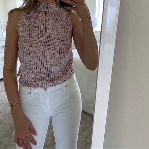 Etcetera silk bow back top 00